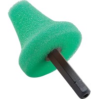 Полировальная губчатая насадка Flex коническая, зеленая с твердой структурой, Ø 35 мм PK-G 35 HEX VE5