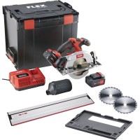 Аккумуляторная ручная дисковая пила Flex CS 62 18.0-EC + шина 1,6 + 2 акк. + ЗУ
