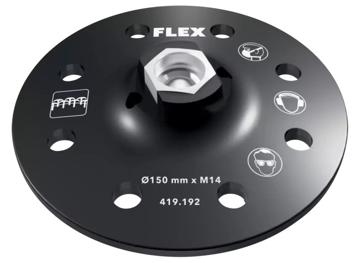 Тарелка шлифовальная круг Flex с креплением на "липучке" SP D150-8/6 H/F
