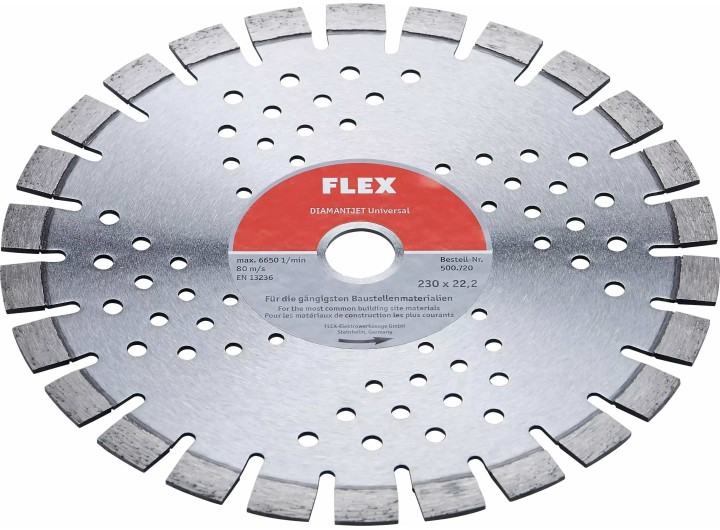 Алмазный отрезной диск, универсальный Flex D-TCS U 230x22,2, 500720
